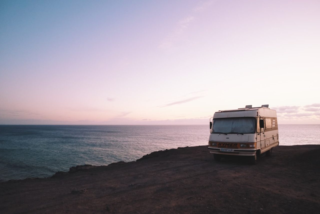 Camper am Meer abstellen bei Hitze