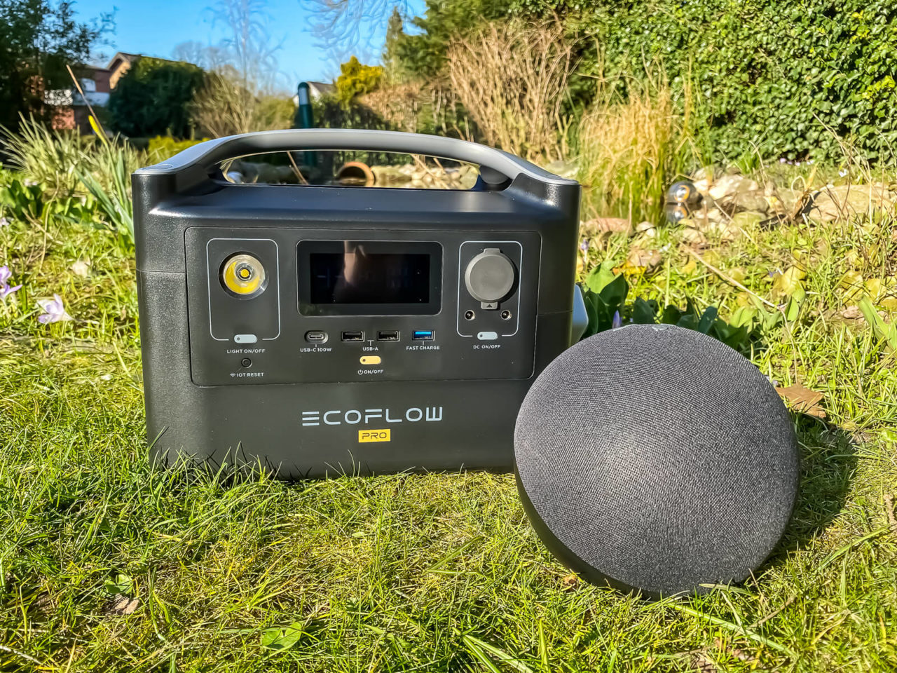 EcoFlow River Pro Powerstation - Test mit Lautsprecher, Echo, Musik hören