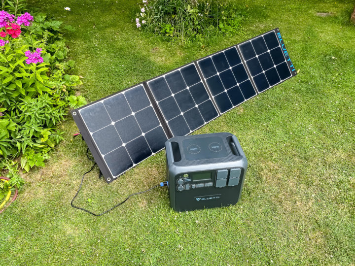 Bluetti SP200 Solarpanel Test - Messung mit SP200MAX Powerstation, Sonne, Leistung