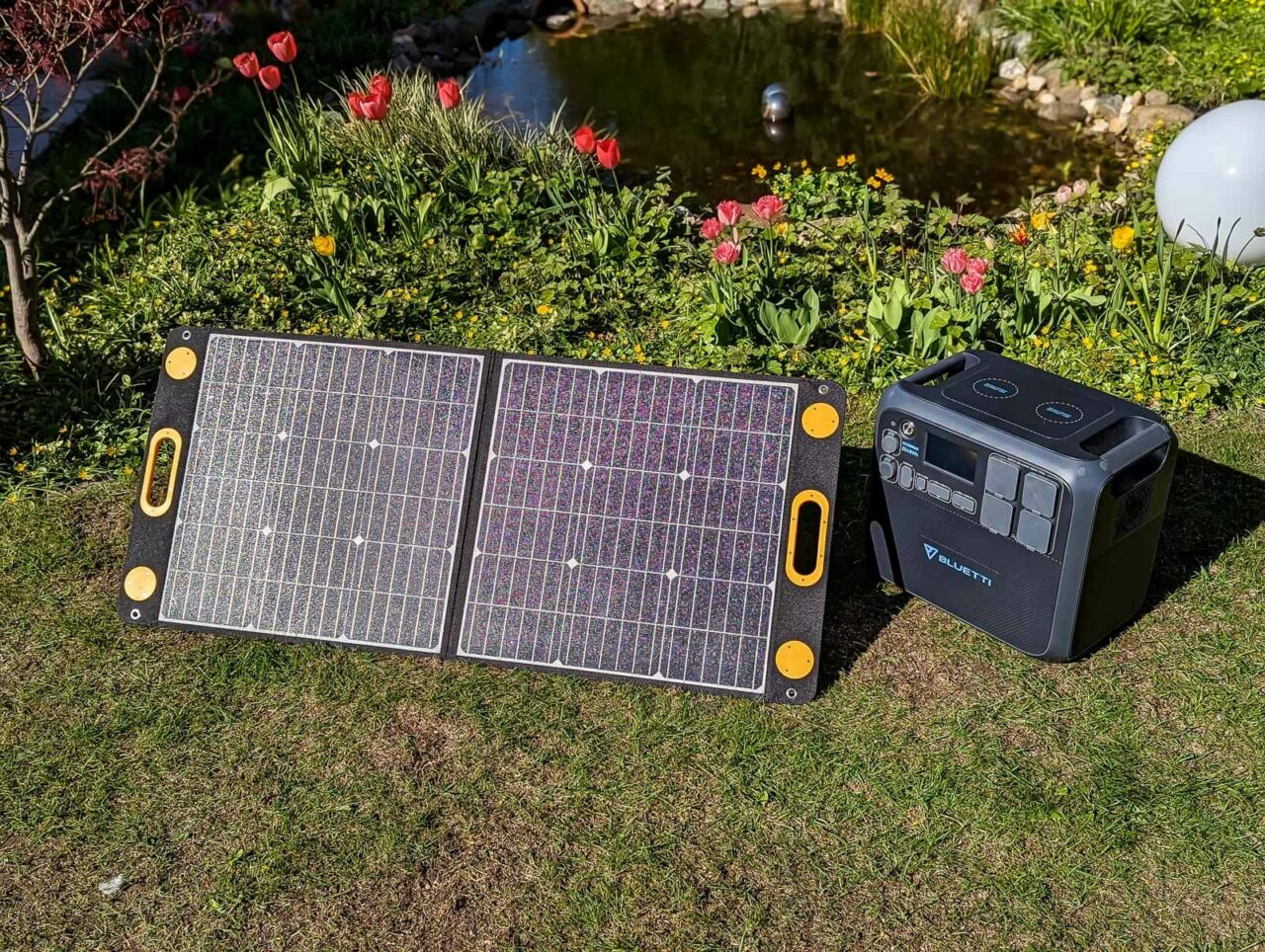 Togo Power 100W Advance Solar Panel - Test, Ladeleistung, Abendsonne, mit Bluetti AC200MAX Solargenerator