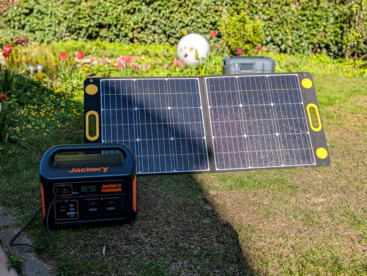 Togo Power 100w Advance Solar Panel Test, Leistung Im Halbschatten, 25% Teilabschattung, Mit Solargenerator Jackery Explorer 500