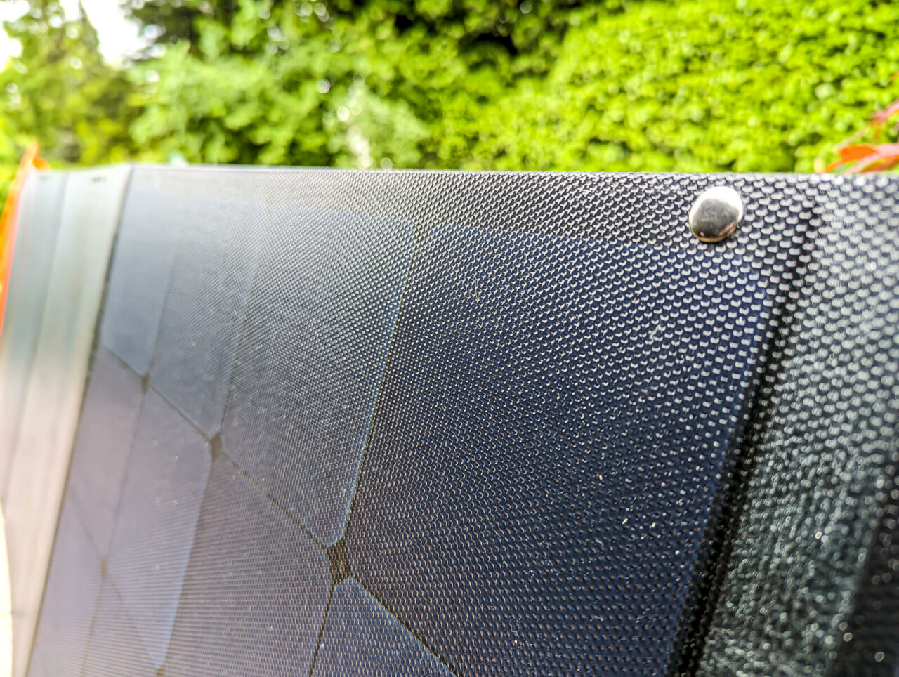 Jackery Solarsaga 200 Solarzellen, Nahaufnahme, Vorderseite, Material, Monokristallin